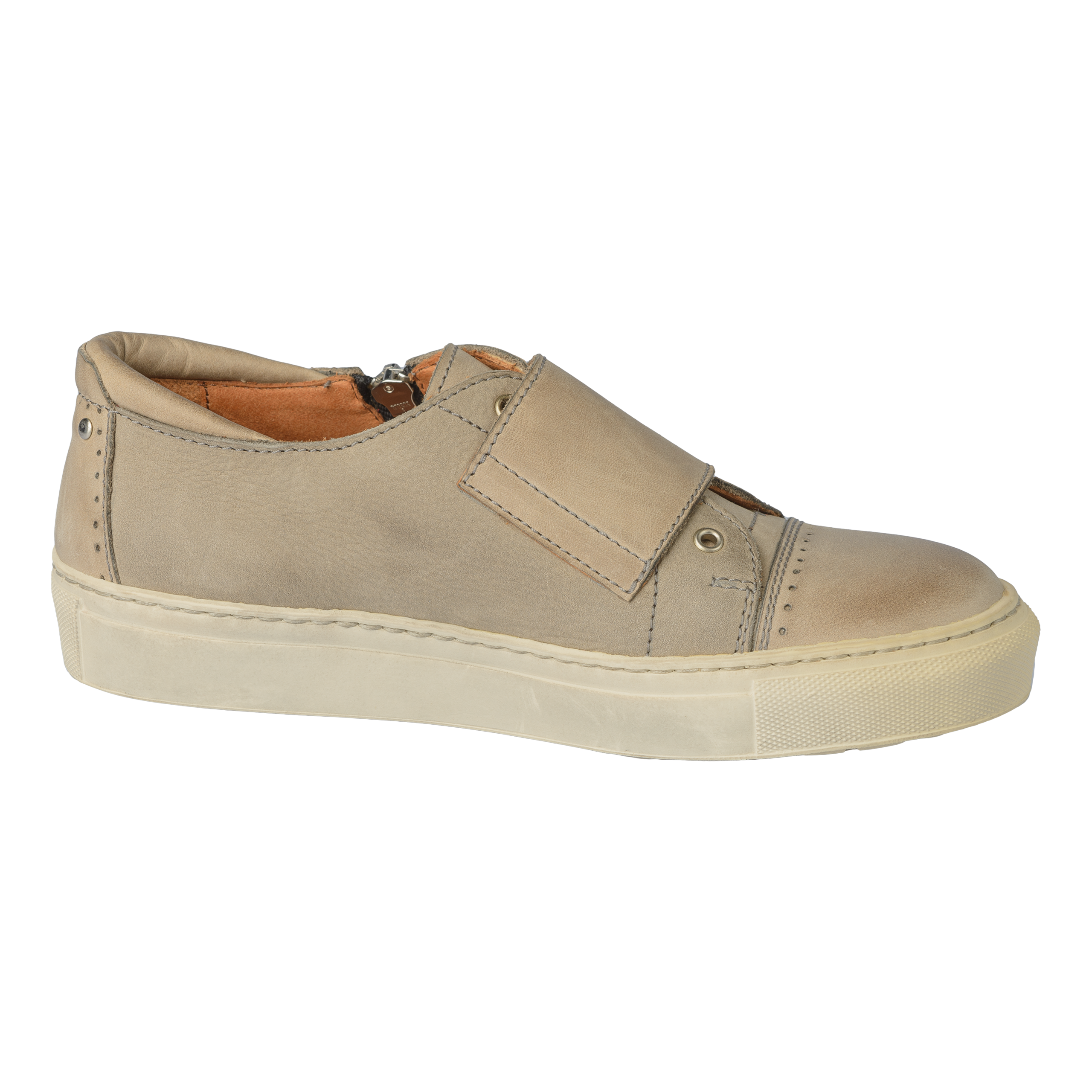 Monk-Sneaker-Naturleder-Schuh-taupe-innen Monk-Sneaker-Naturleder-Schuh-taupe-innen