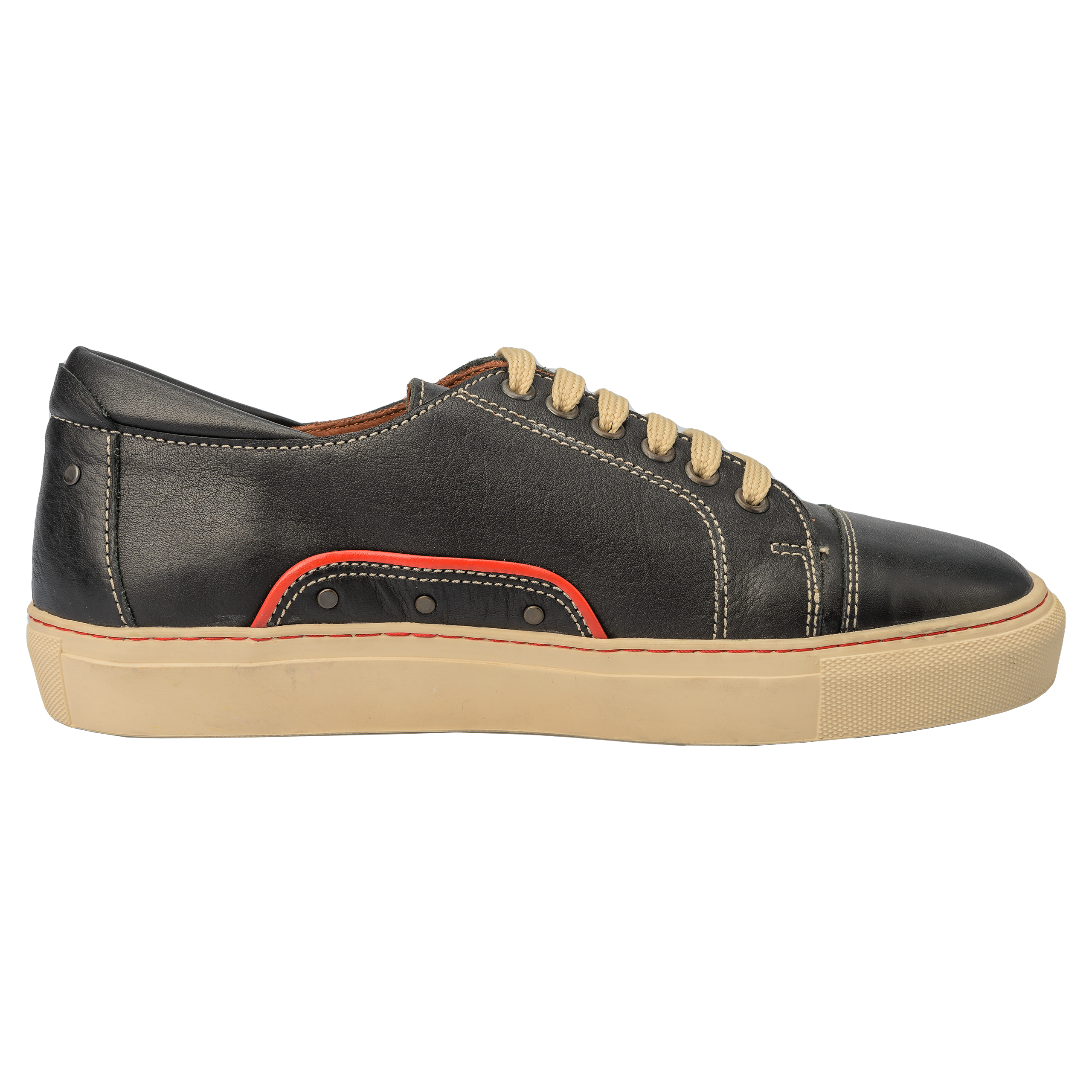 Skate-Sneaker-Naturleder-Schuh-schwarz-innen