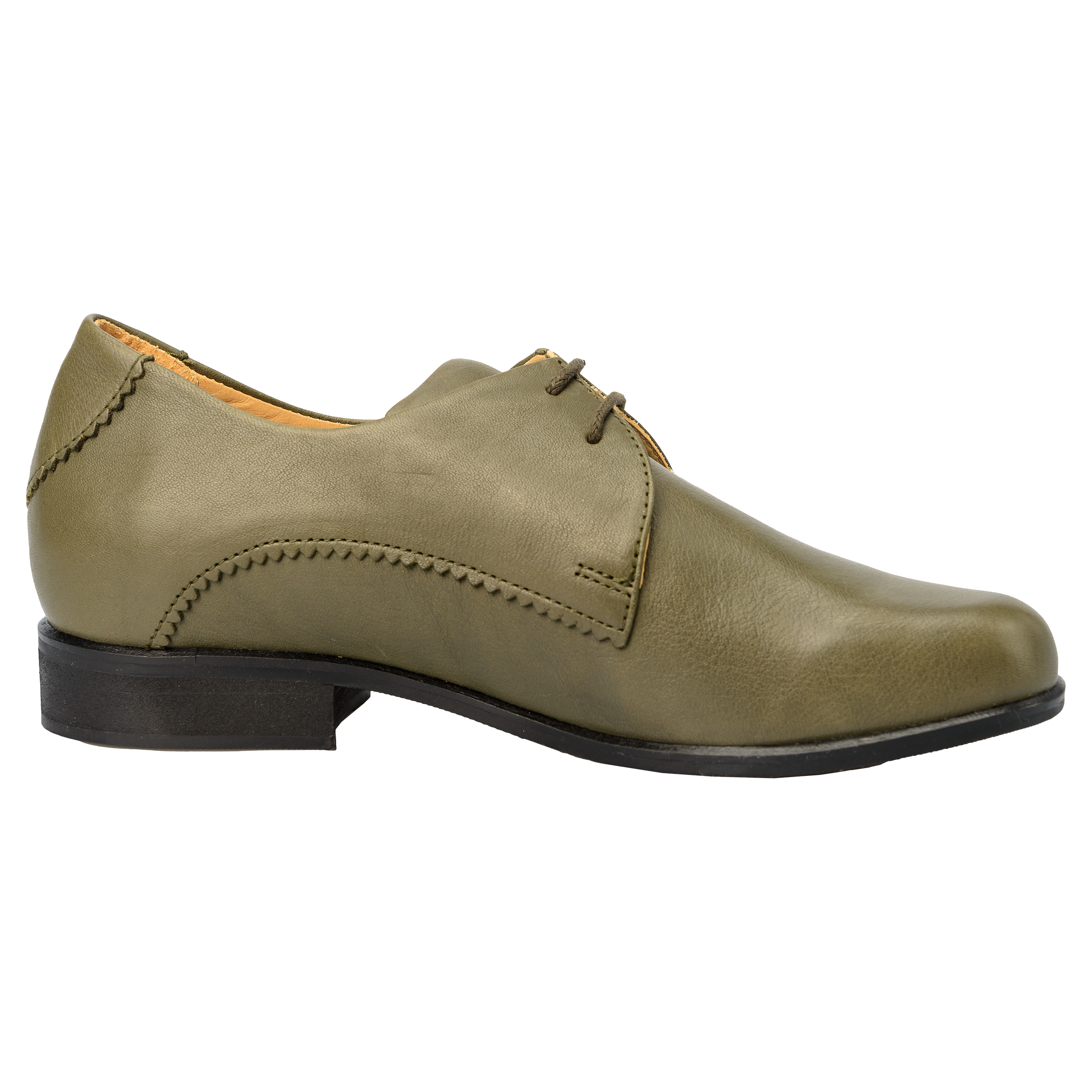 Nina-Naturleder-Schuh-olive-innen Nina-Naturleder-Schuh-olive-innen