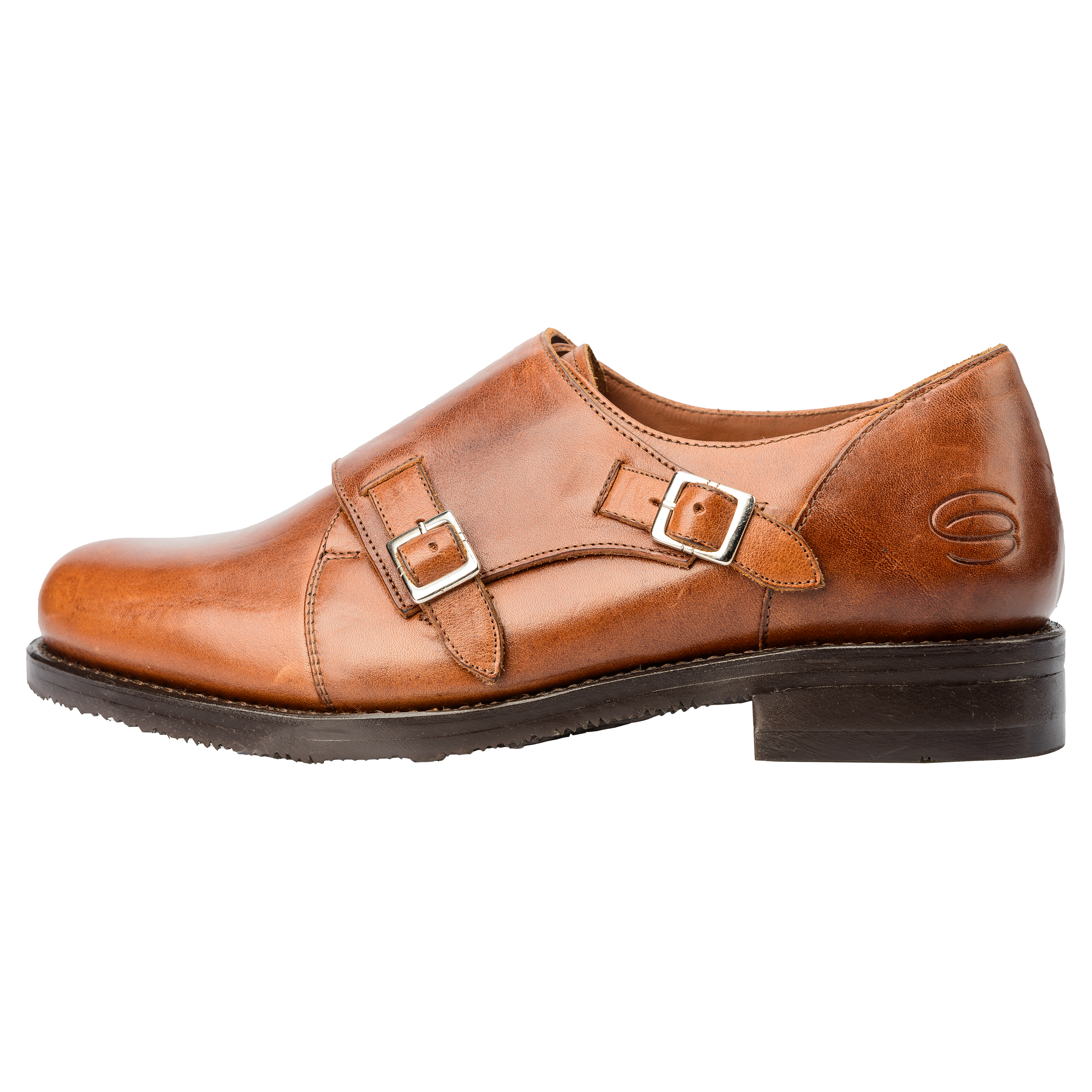 DOUBLE MONK 1 Weite H 2Monk1-Good-Year-Naturleder-Schuh-cognac