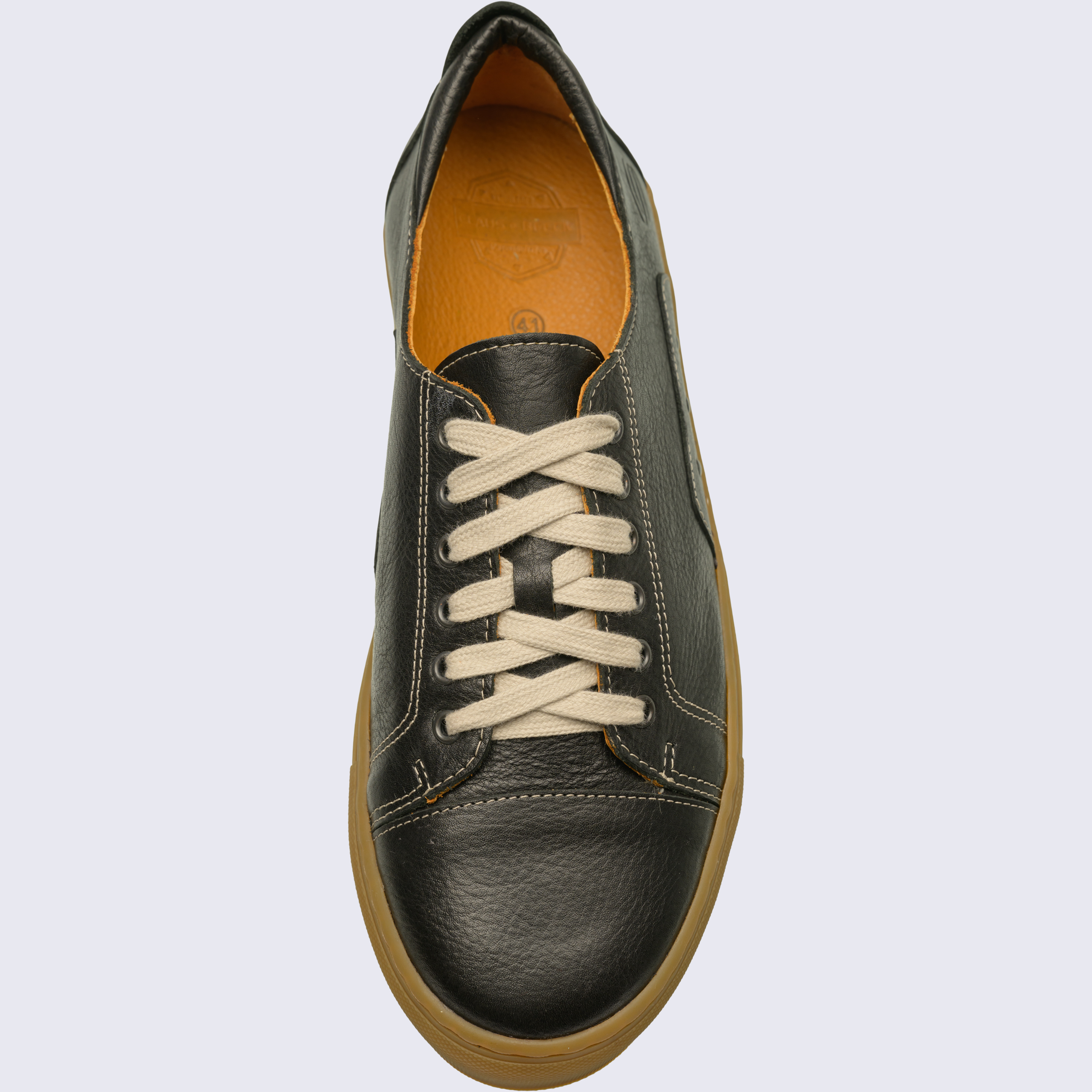 Badminton-Sneaker-Natur-Schuh-black-honeysole-top
