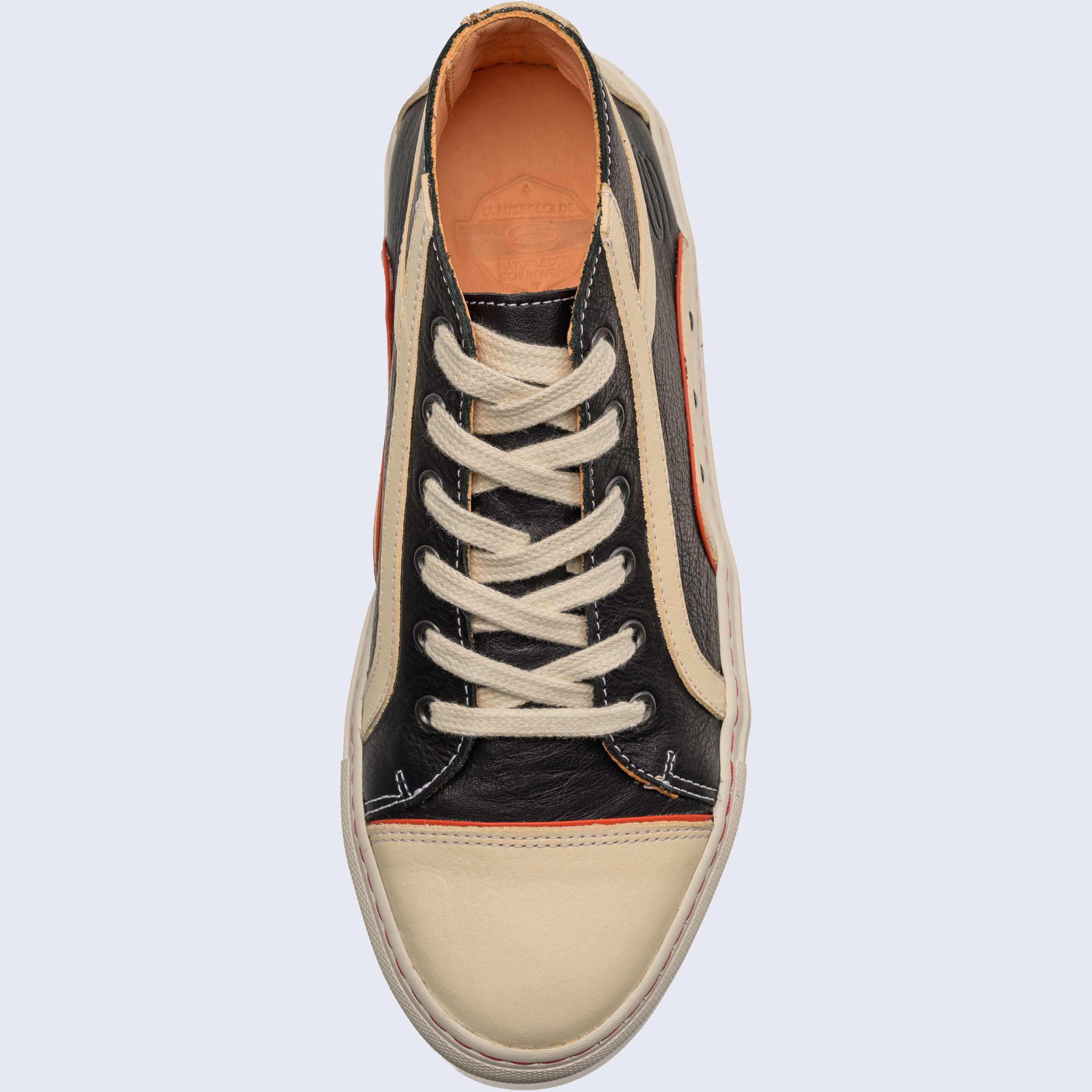 Basket-Sneaker-Booty-Naturleder-Schuh-schwarz-top Basket-Sneaker-Booty-Naturleder-Schuh-schwarz-top
