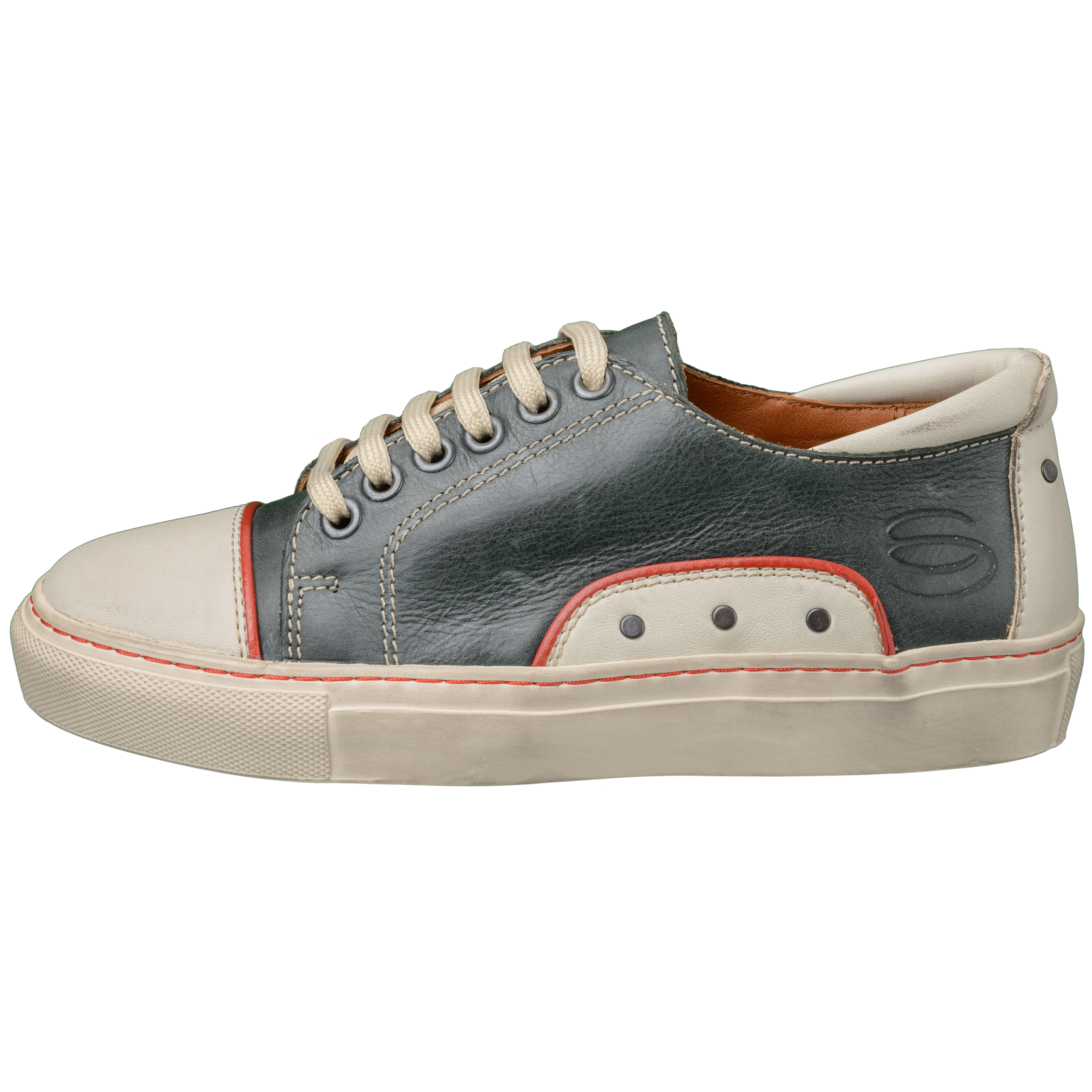 TENNIS Damen Tennis-Damen-Sneaker-Naturleder-Schuh-bleu