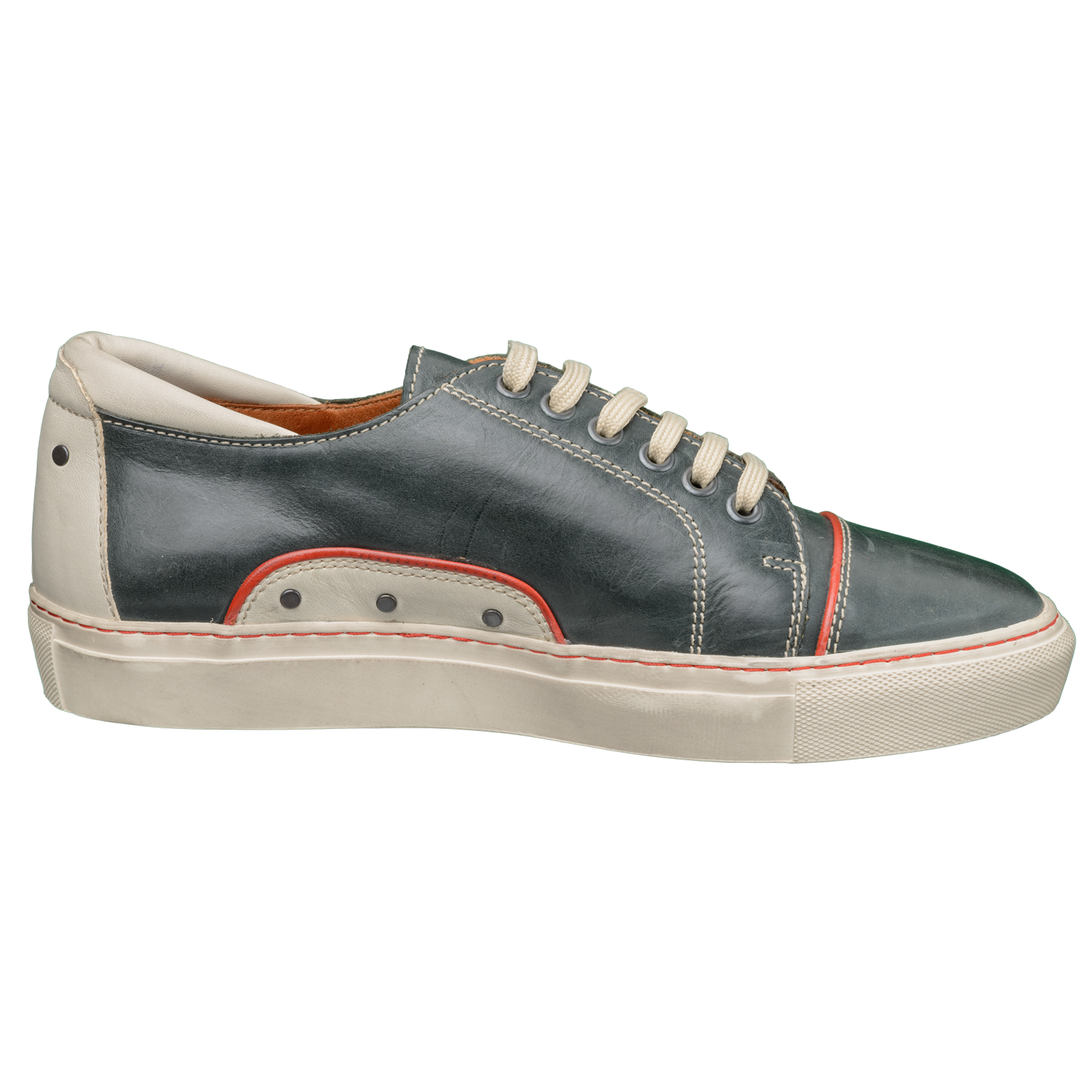 Skate-Skate-Sneaker-Naturleder-Schu-antracite-innen Skate-Skate-Sneaker-Naturleder-Schu-antracite-innen