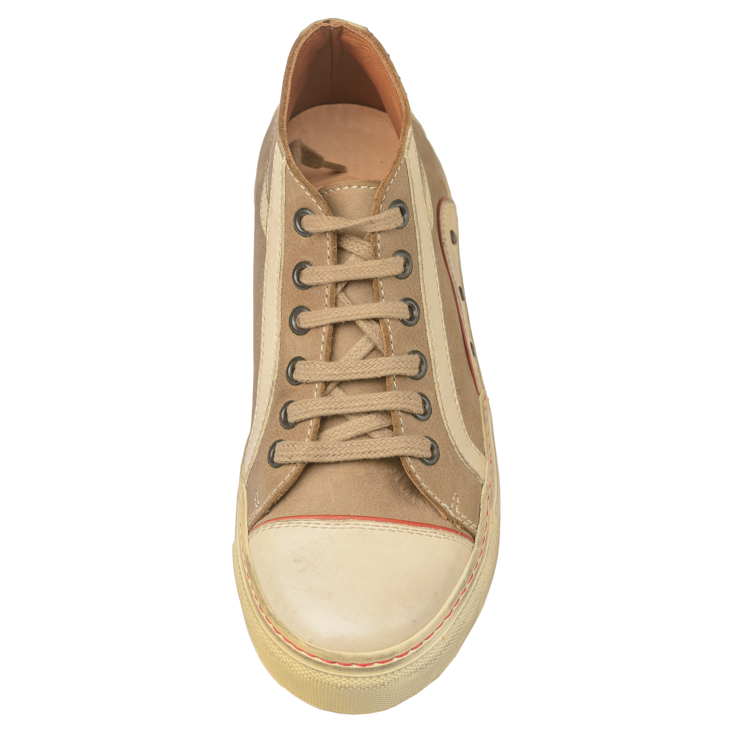 Basket-Sneaker-Booty-Naturleder-Schuh-Damen-khaki-top Basket-Sneaker-Booty-Naturleder-Schuh-Damen-khaki-top