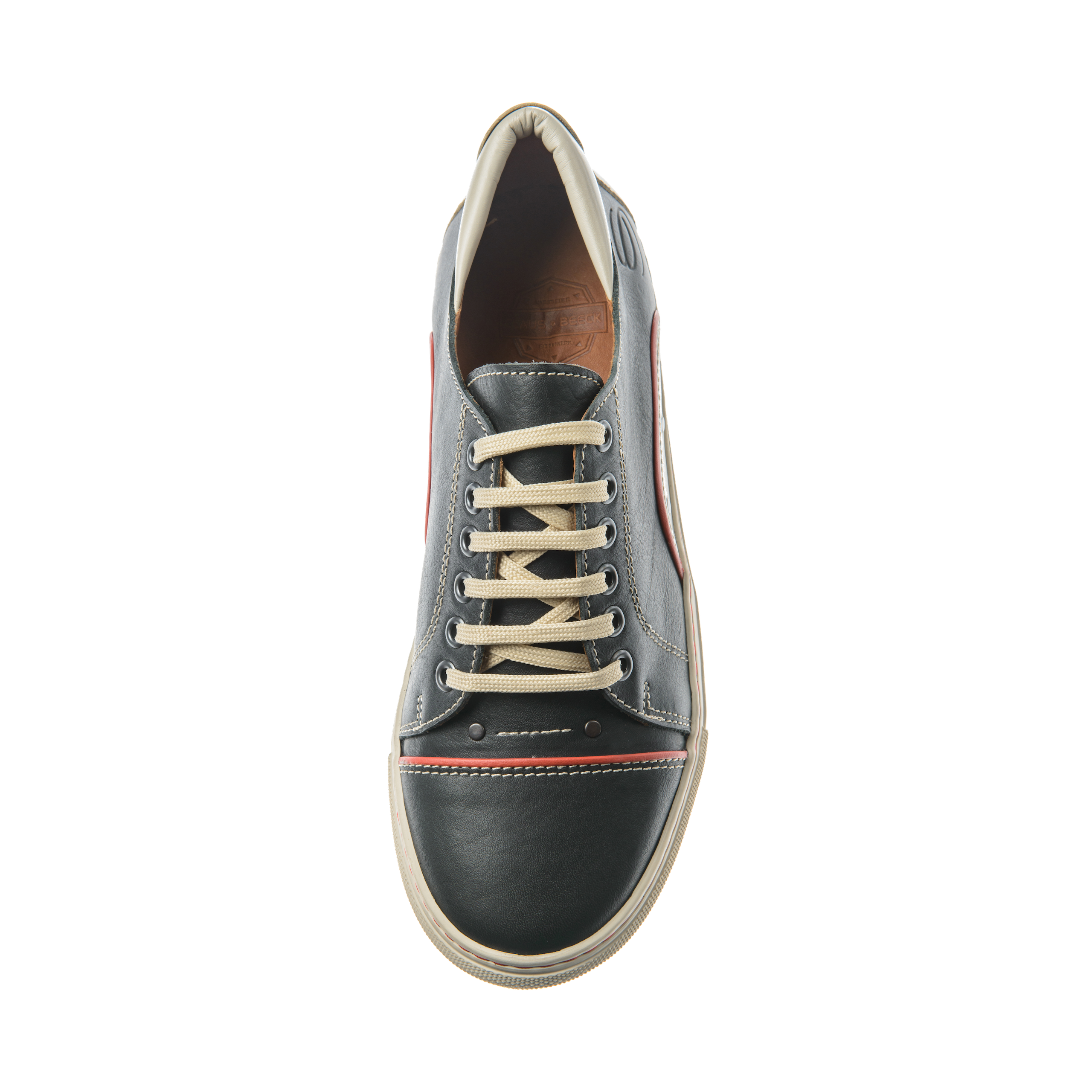 Skate-Skate-Sneaker-Naturleder-Schu-antracite-top