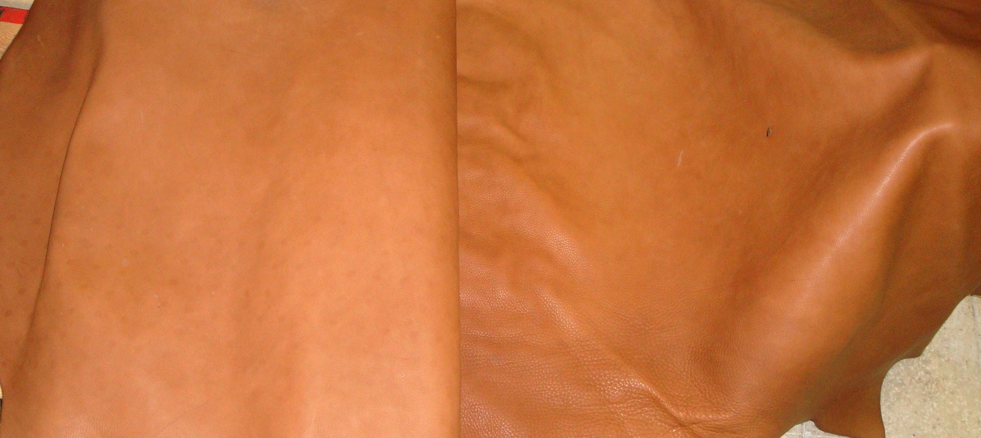 typische Naturlederhaut für unsere Naturleder Schuhe