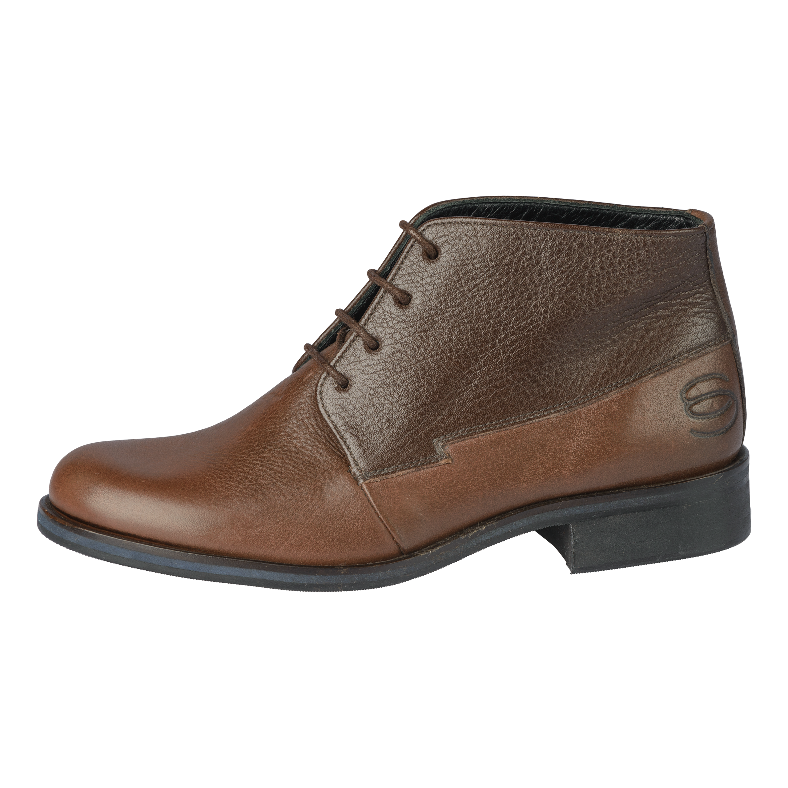 STRAIGHT Straight-booty-Naturleder-Schuhe-braun