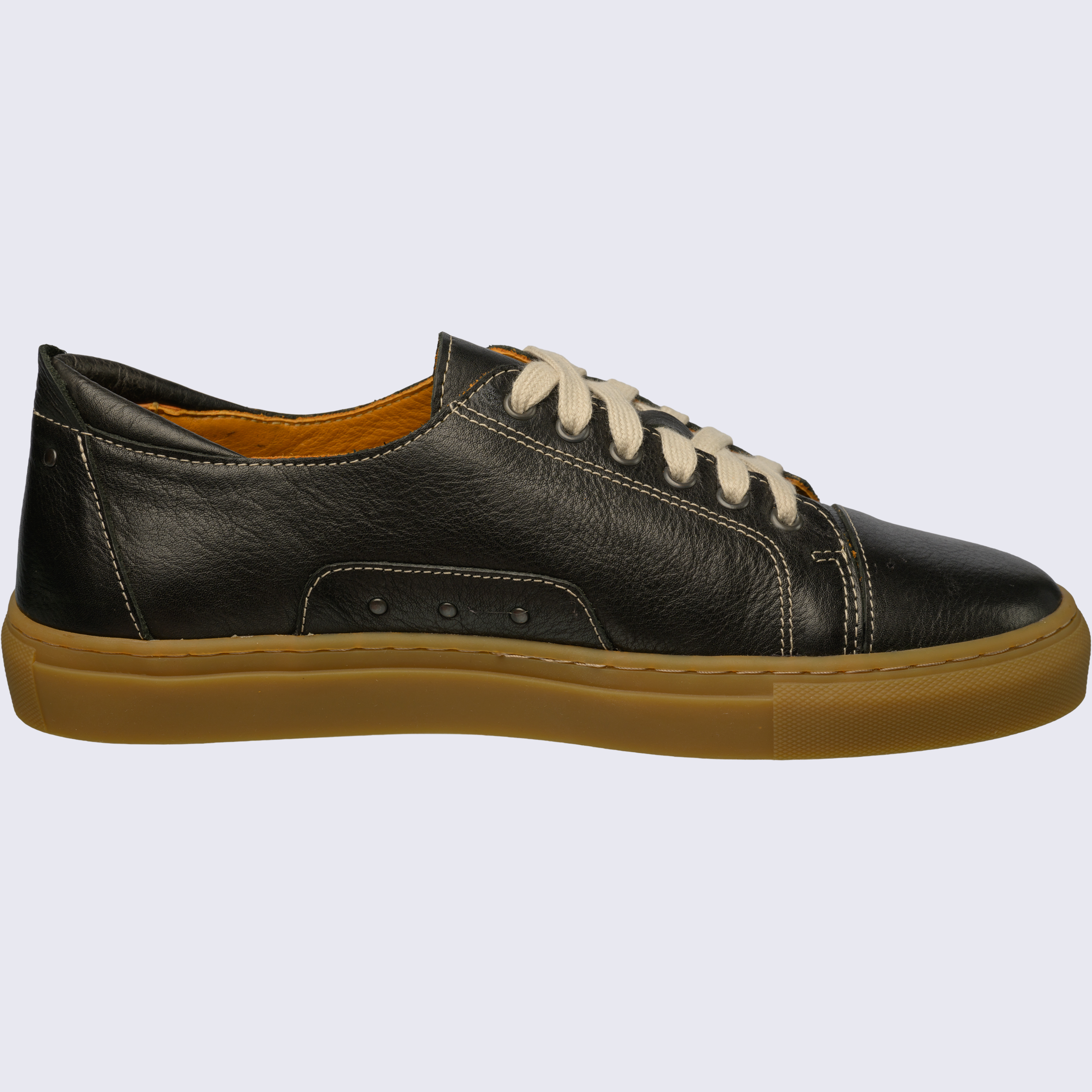 Badminton-Sneaker-Naturleder-Schuh-schwarz-honeysole-innen Badminton-Sneaker-Naturleder-Schuh-schwarz-honeysole-innen