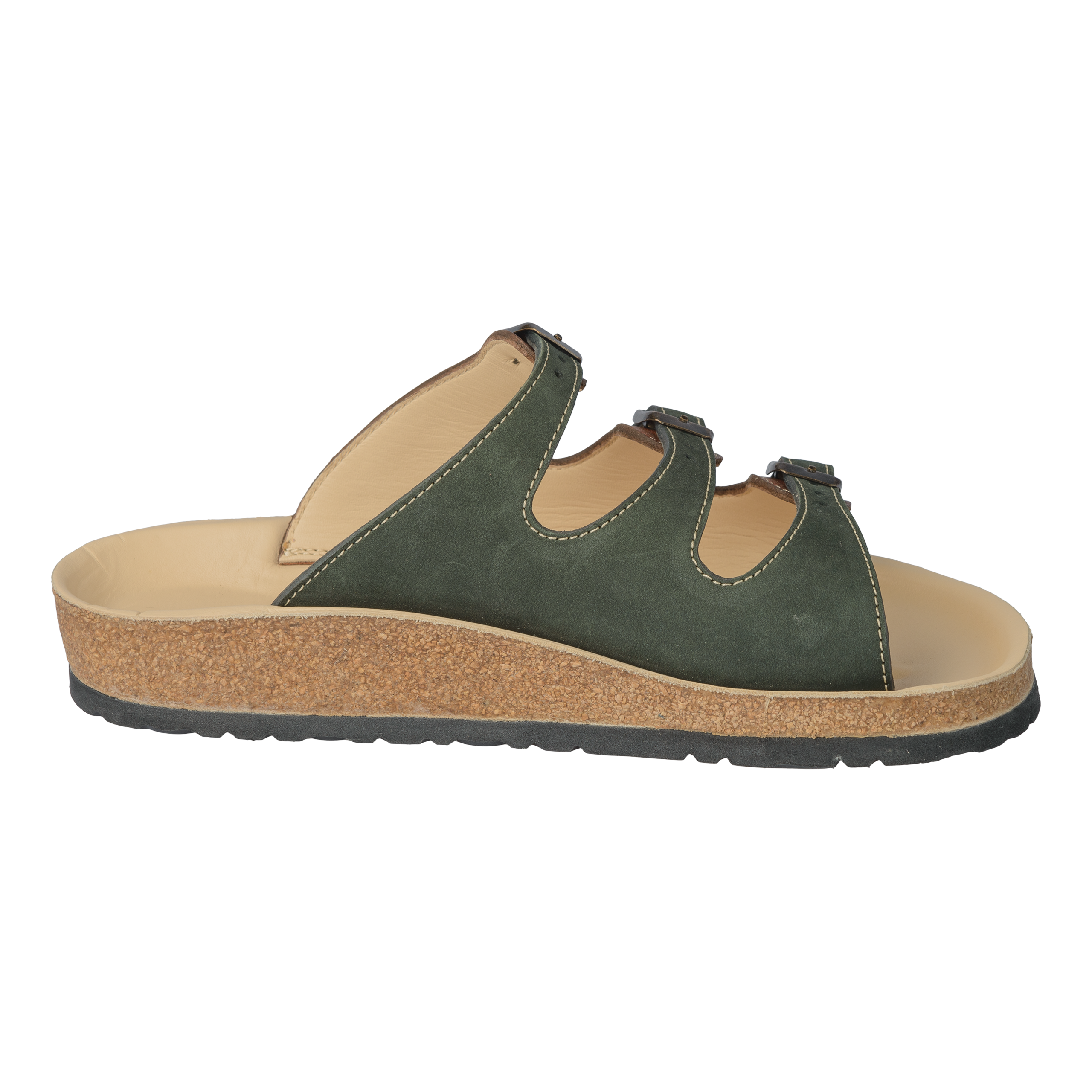 Birk3S-Tiefbettsandale-Naturleder-Schuh-gruen-braun-innen Birk3S-Tiefbettsandale-Naturleder-Schuh-gruen-braun-innen