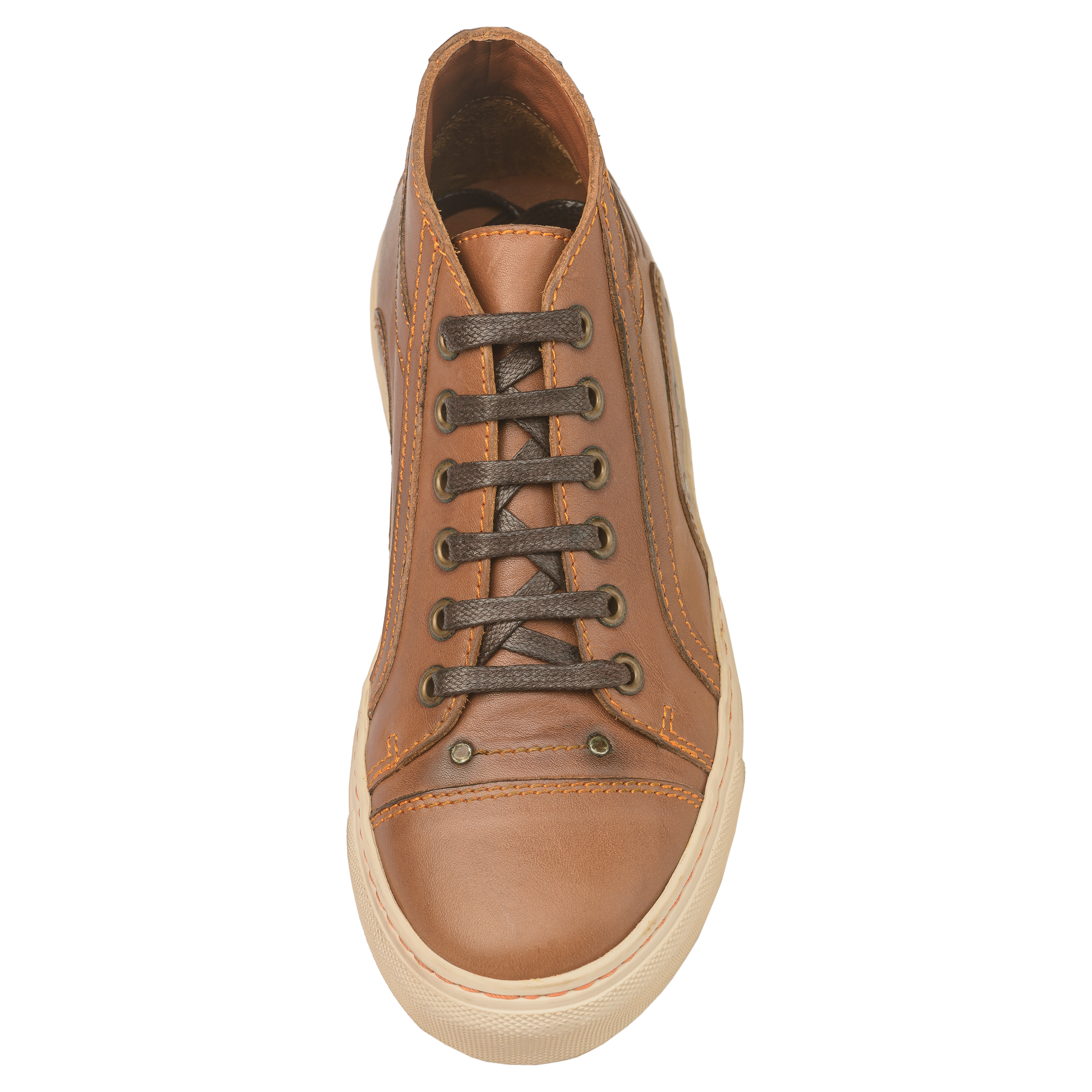 Basket-Sneaker-Booty-Naturleder-Schuh-Damen-unibraun-top Basket-Sneaker-Booty-Naturleder-Schuh-Damen-unibraun-top