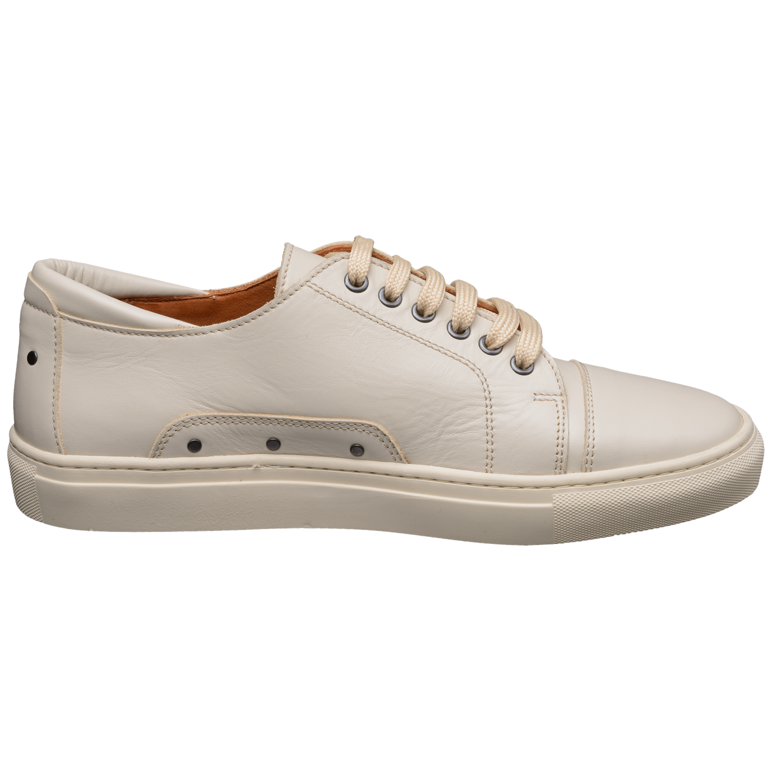 Badminton-Sneaker-Naturleder-Schuh-ecru-innen Badminton-Sneaker-Naturleder-Schuh-ecru-innen