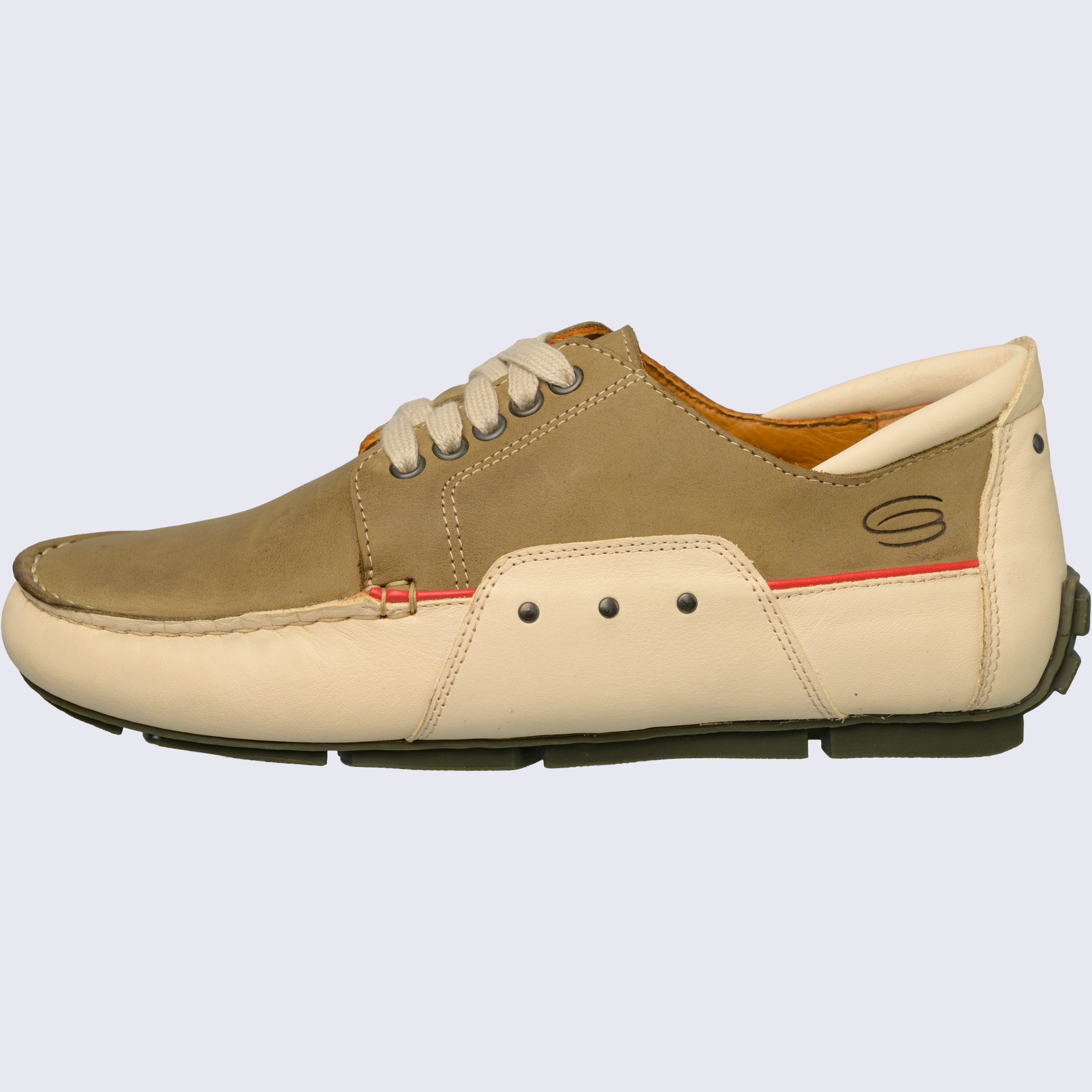SUMMERSPORTS Damen SummerSports-Naturleder-Sneaker-khaki-woman