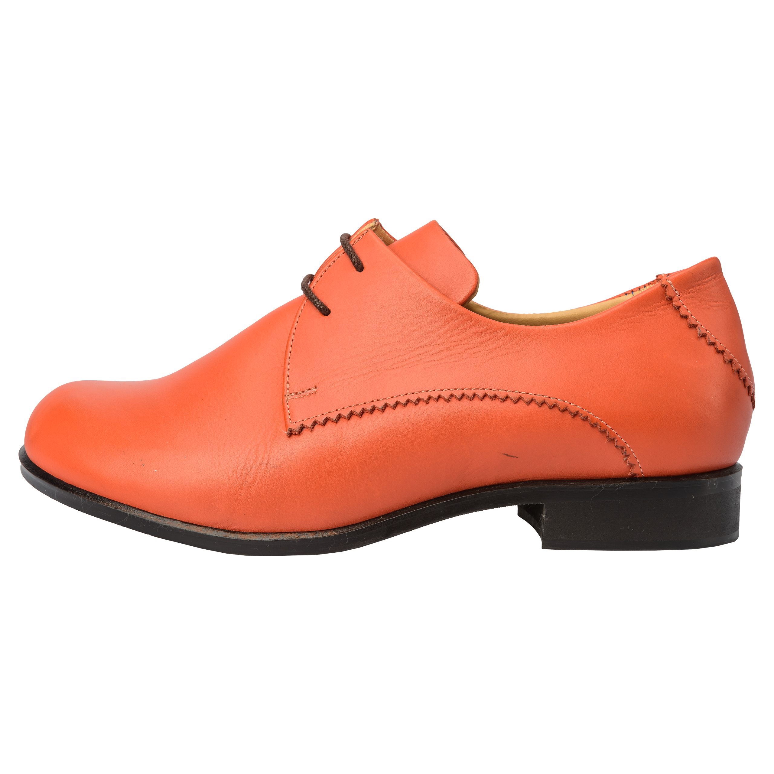 NINA PROTO Weite F Nina-Naturleder-Schuh-orange-aussen