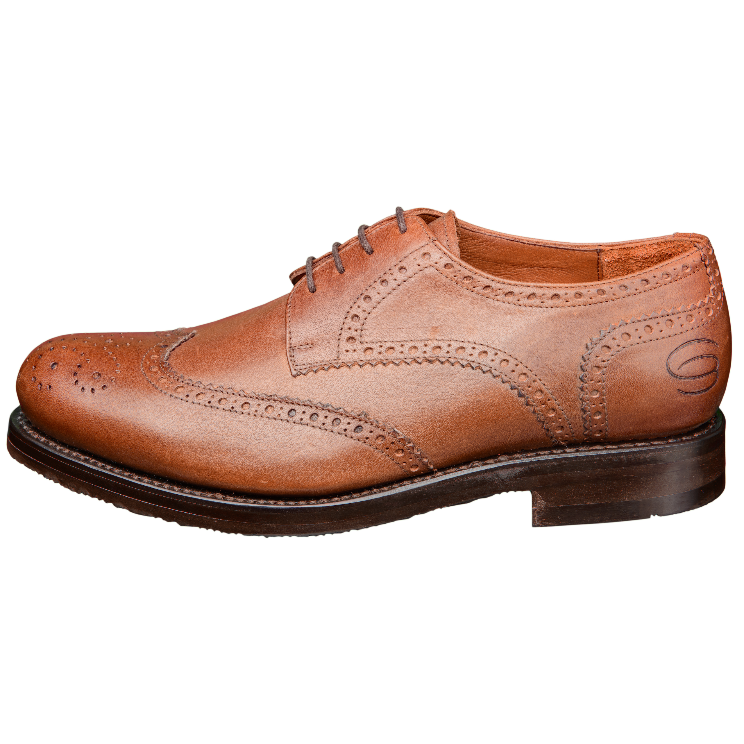 FULL BROGUE Weite H Full-Brogue-Good-Year-Naturleder-Schuh-cognac