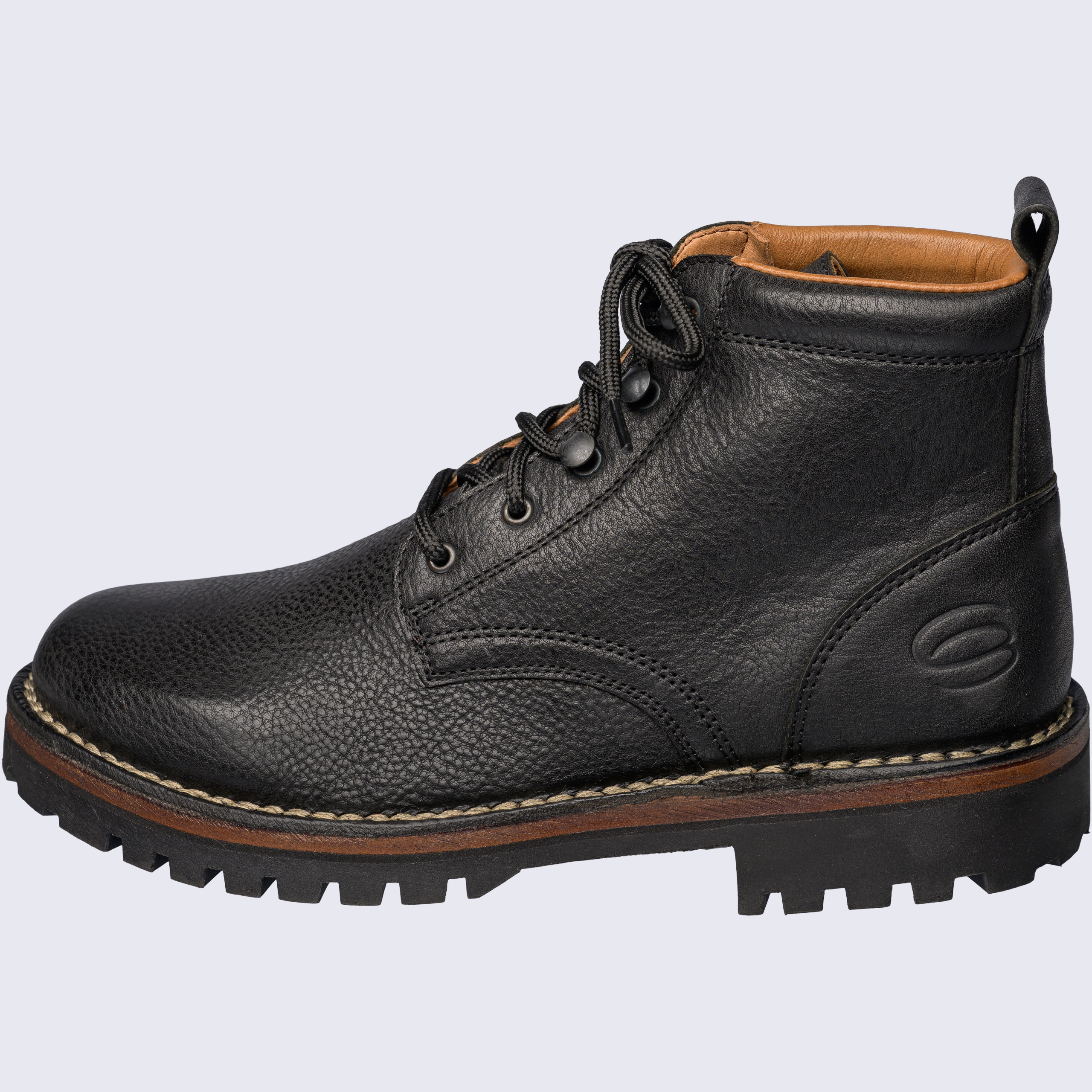 HEAVY DUTY Damen Heavy-Duty-Boot-Doc-M-Grunge-Naturleder-Schuh-black
