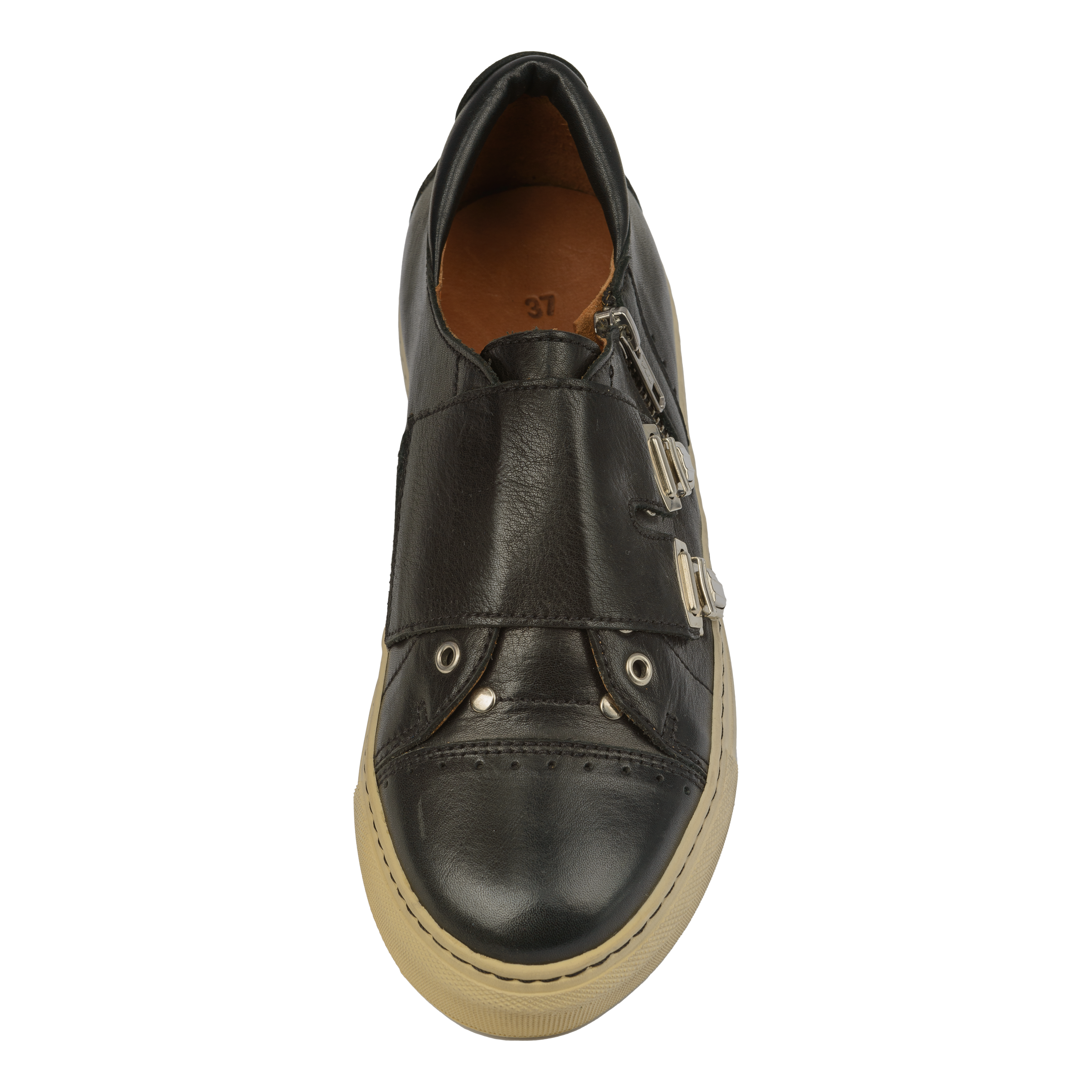 Monk-Sneaker-Naturleder-Schuh-schwarz-top Monk-Sneaker-Naturleder-Schuh-schwarz-top