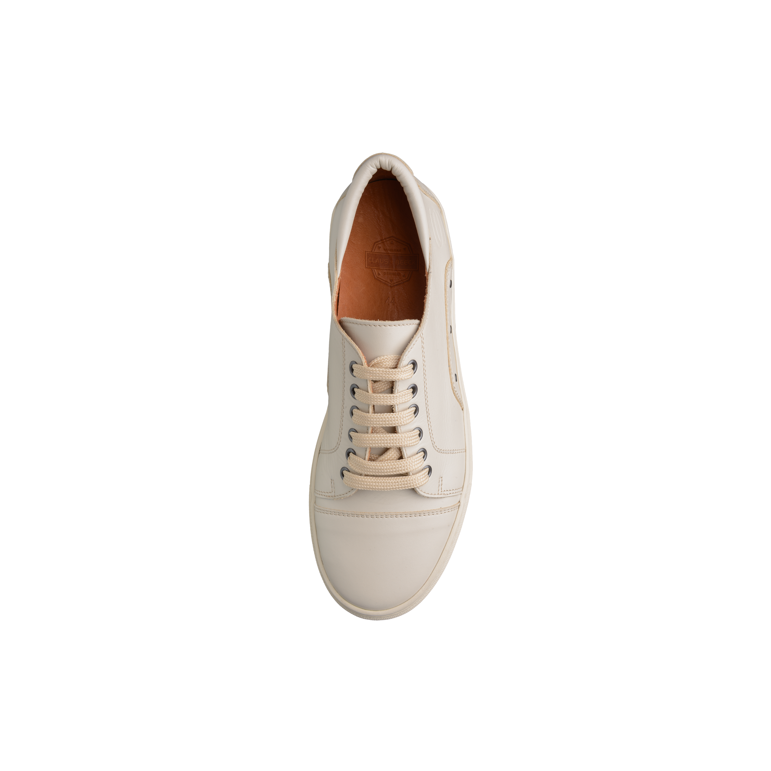Badminton-Sneaker-Naturleder-Schuh-ecru-top Badminton-Sneaker-Naturleder-Schuh-ecru-top